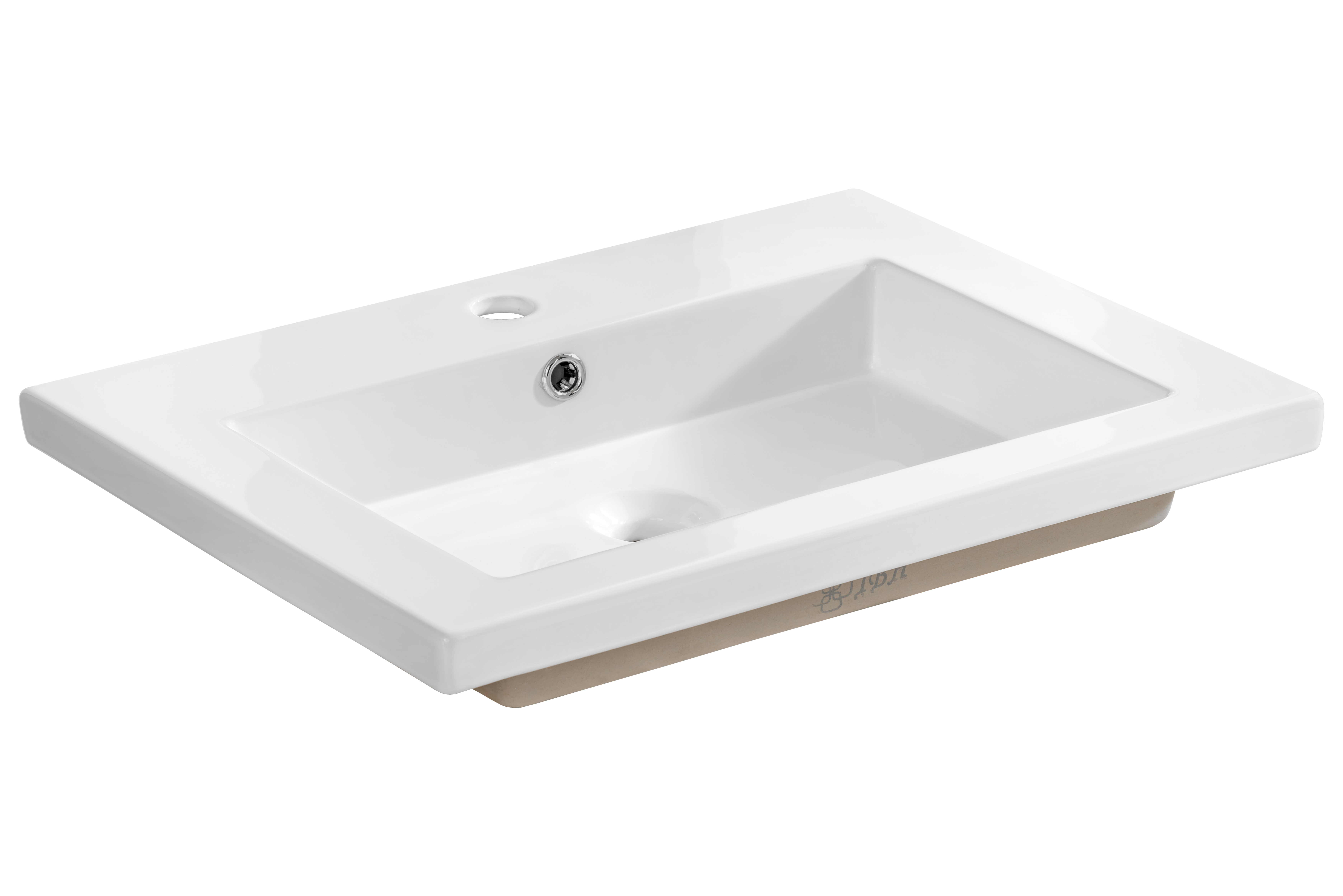 Produse - Lavoar SPIRIT 60 cm, Ceramică, Alb Lucios, Cu Preaplin - COMAD
