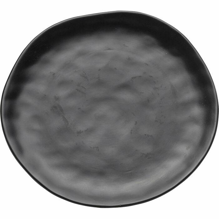 Produse - Farfurie Organic 26x2x26 cm, Gresie Ceramică Negru - Kare Design