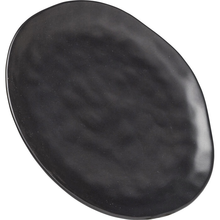 Farfurie Organic 26x2x26 cm, Gresie Ceramică Negru - Kare Design [3]