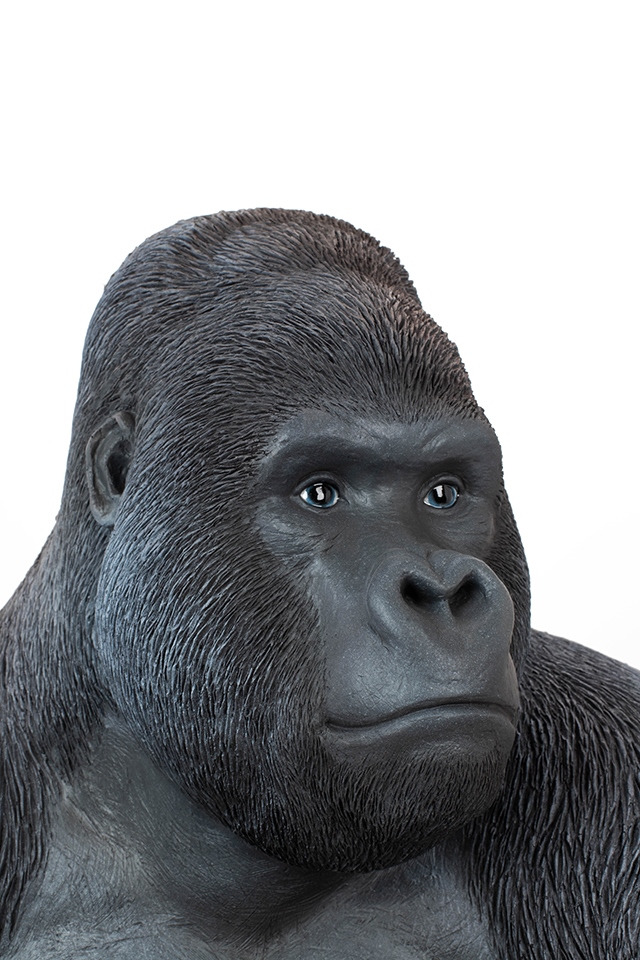 Decorativ de Podea Gorilla Xl 60x55x76 cm, Plastic Negru - Kare Design [4]