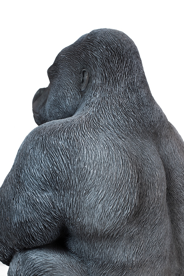 Decorativ de Podea Gorilla Xl 60x55x76 cm, Plastic Negru - Kare Design [8]