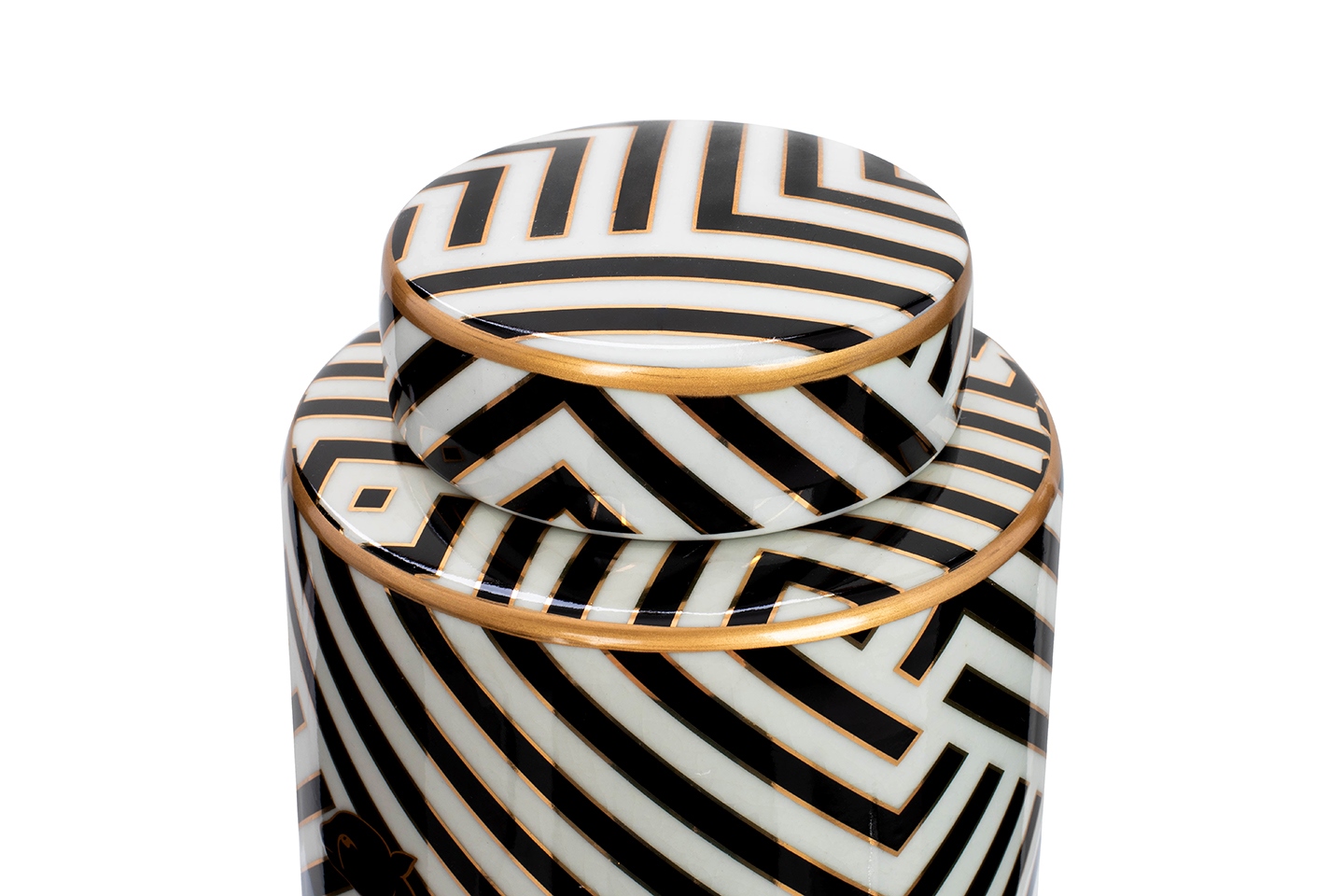 Borcan Decorativ Panther 15x15x25 cm, Porțelan - Kare Design [4]