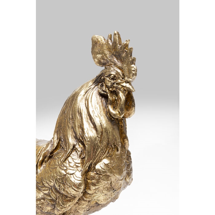 Decorațiune Chicken Evolution 57,5x11x27,5 cm, Rășină Auriu Antic - Kare Design [5]