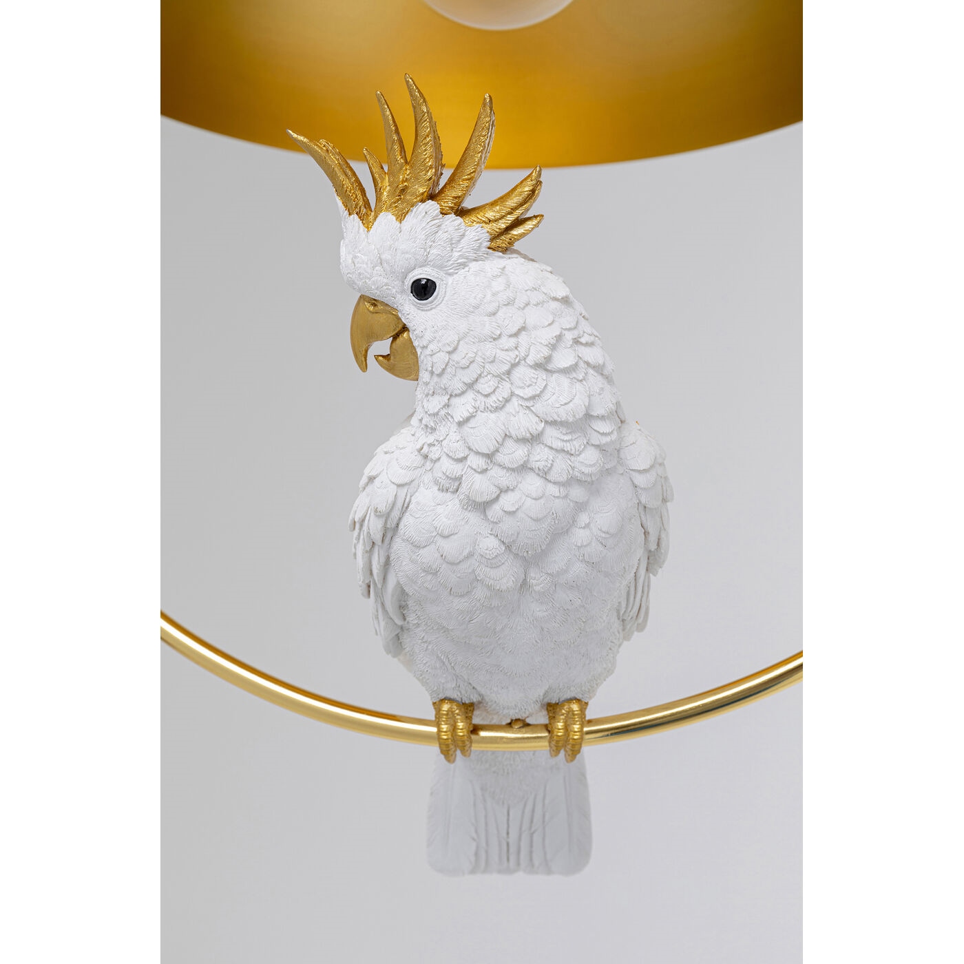 Pendul Animal Cockatoo 44x35x156 cm, Oțel Zincat și Cromat și Rășină Sintetică (Poliresină) Alb - Kare Design [2]