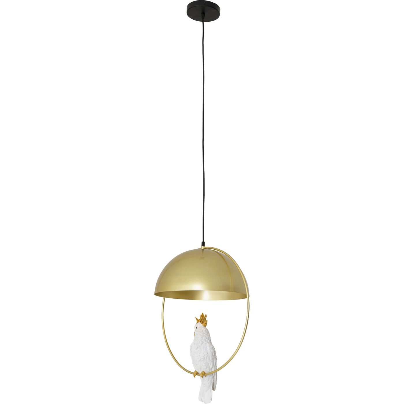 Pendul Animal Cockatoo 44x35x156 cm, Oțel Zincat și Cromat și Rășină Sintetică (Poliresină) Alb - Kare Design [7]