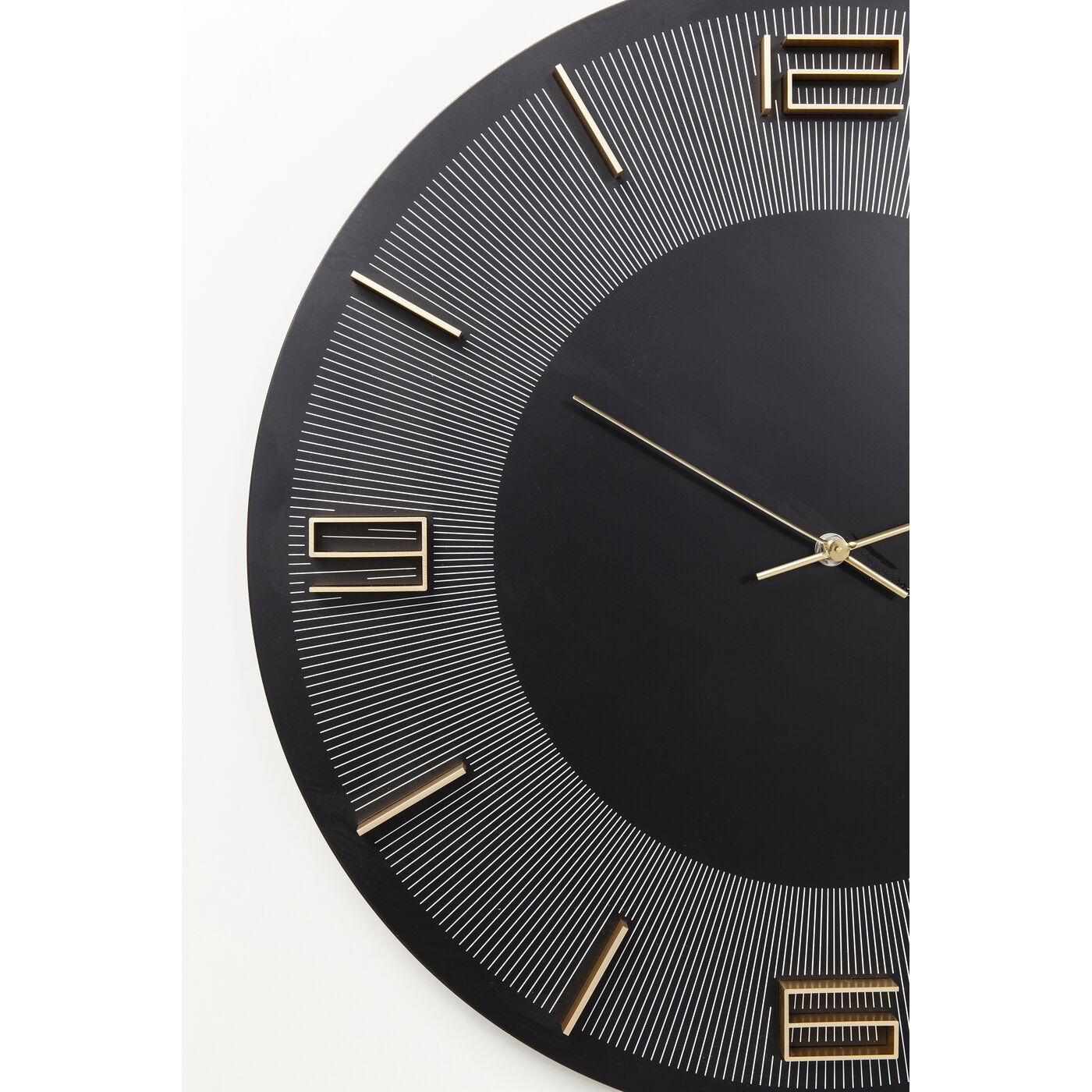 Ceas Decorativ Leonardo 29 48,5x4,5x48,5 cm, MDF și Aluminiu Negru, Auriu - Kare Design [4]