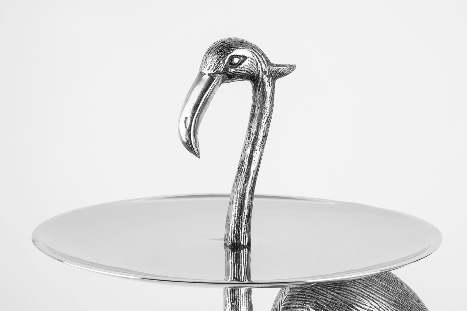 Platou/Etajeră Flamingo 38x43x53 cm, Aluminiu Argintiu - Kare Design [4]