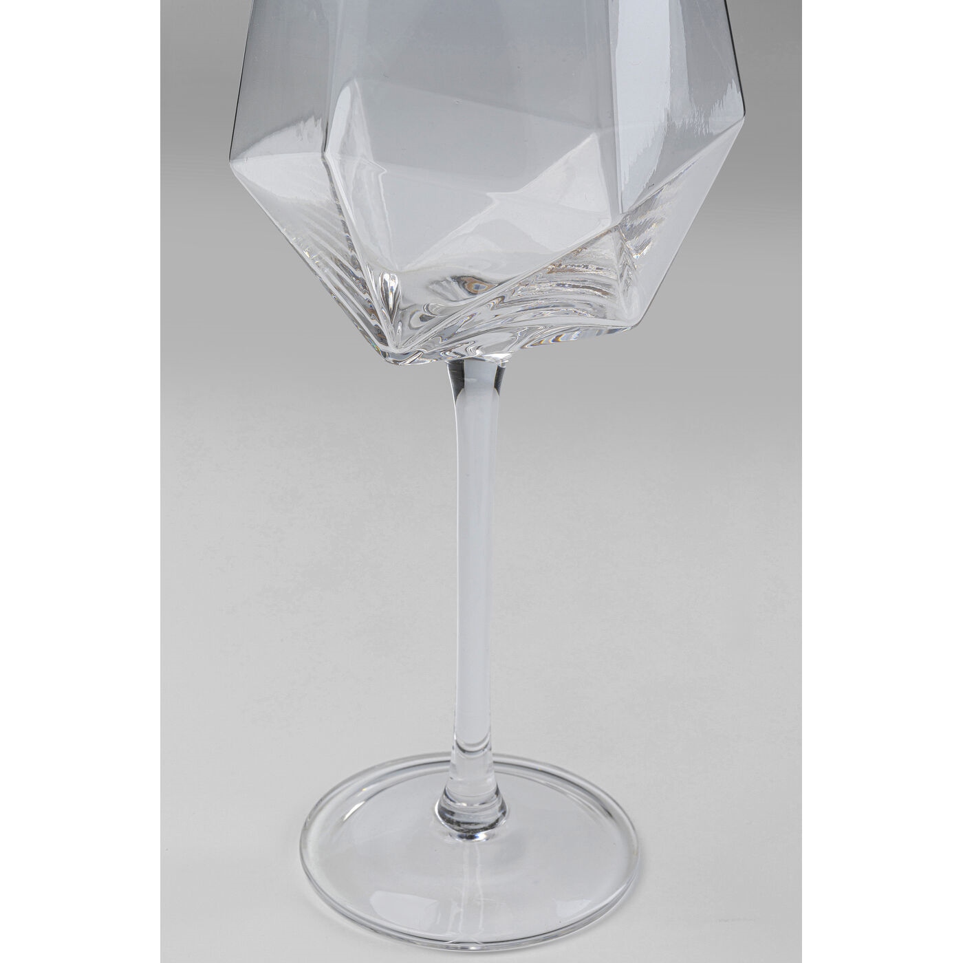 Set de 4 Pahare de Vin Diamond Rim 525 7,5x7x24,5 cm, Sticlă Transparent - Kare Design [4]