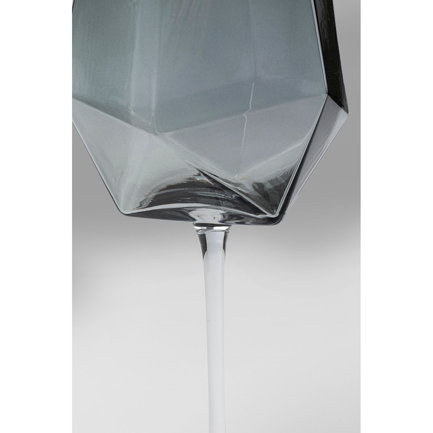 Set de 4 Pahare de Vin Diamond Smoke 660 8x8x26 cm, Sticlă Nuanță de Gri - Kare Design [3]