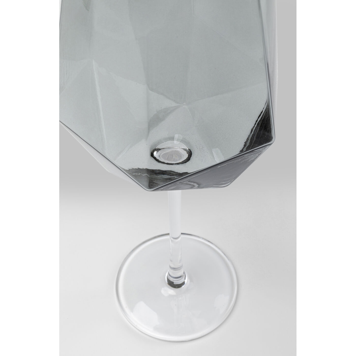 Set de 4 Pahare de Vin Diamond Smoke 660 8x8x26 cm, Sticlă Nuanță de Gri - Kare Design [4]