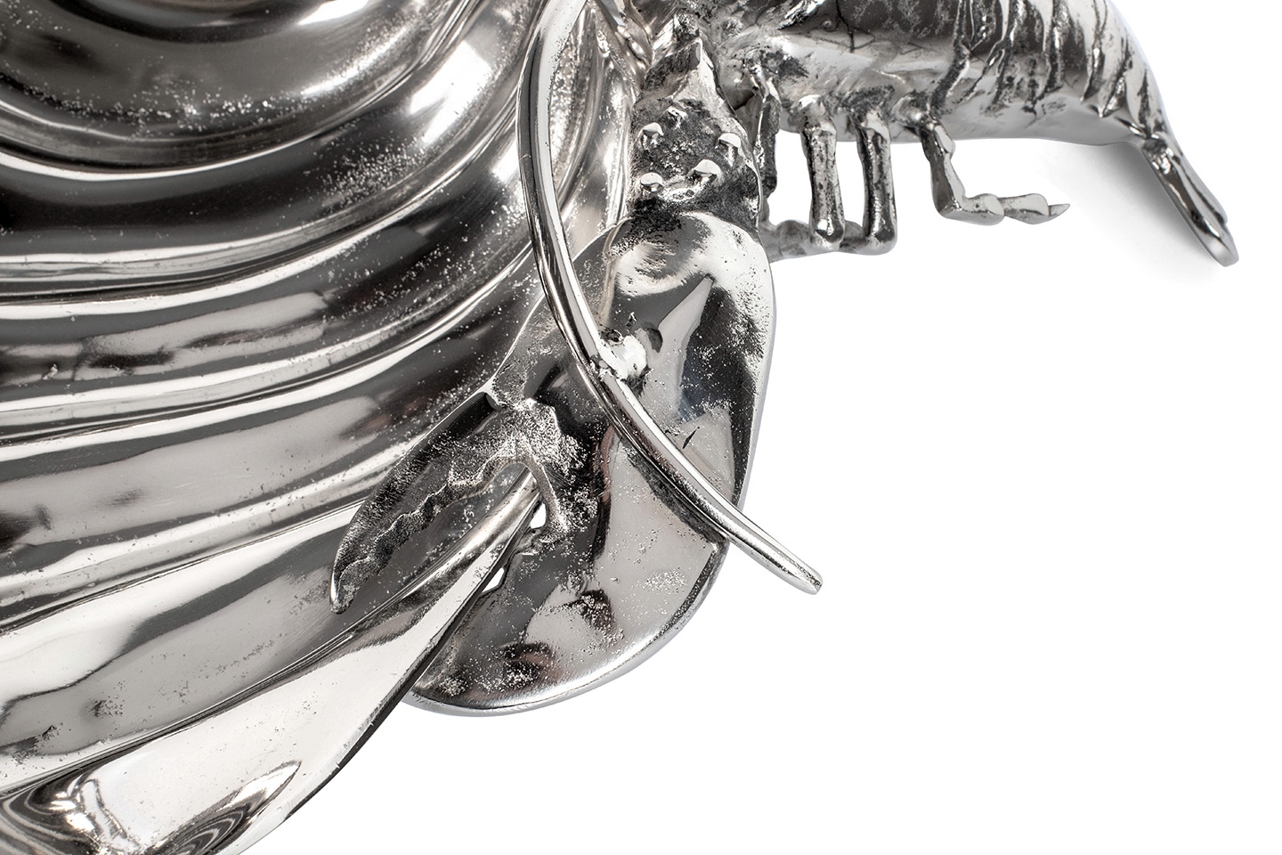 Răcitor pentru Băuturi / Platou Lobster 58x43x19 cm, Aluminiu Argintiu - Kare Design [2]