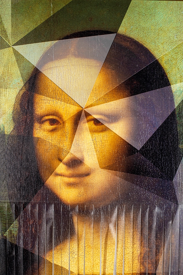 Tablou Decorativ Mademoiselle Lisa 130x4,5x163 cm, Pânză - Kare Design [3]