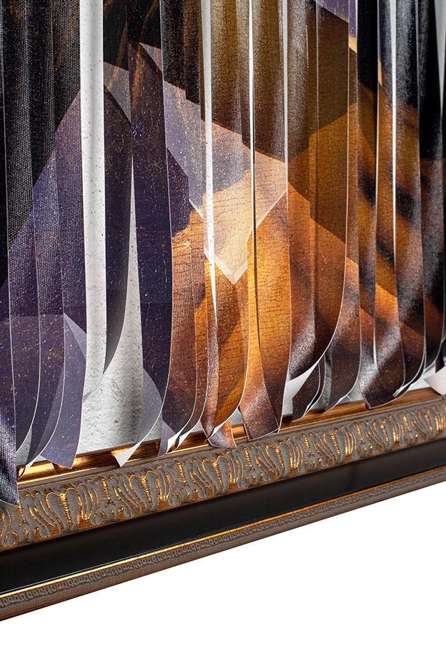 Tablou Decorativ Mademoiselle Lisa 130x4,5x163 cm, Pânză - Kare Design [4]