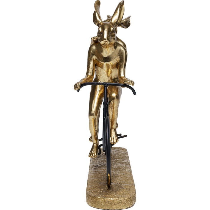 Decoraţiune Tandem Rabbits 42,5x10,5x34 cm, Oțel Laminat și Rășină Poliesterică Auriu, Negru - Kare Design [3]