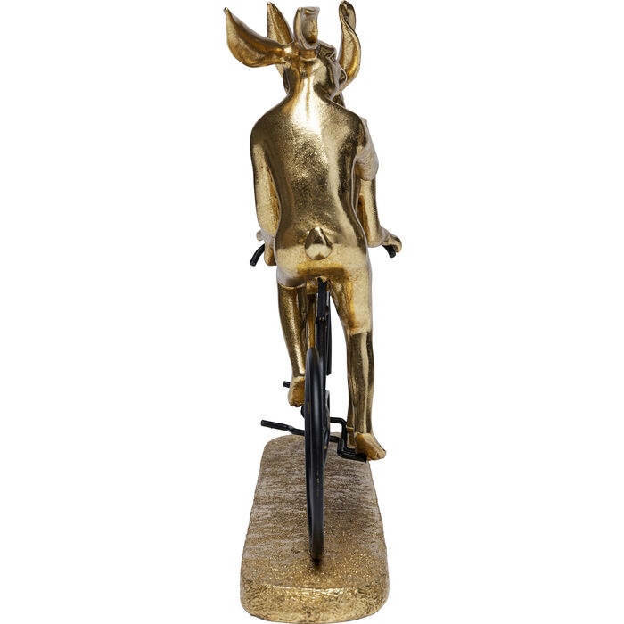 Decoraţiune Tandem Rabbits 42,5x10,5x34 cm, Oțel Laminat și Rășină Poliesterică Auriu, Negru - Kare Design [4]