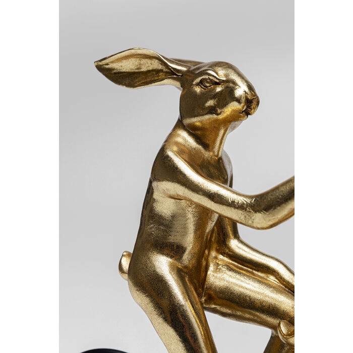 Decoraţiune Tandem Rabbits 42,5x10,5x34 cm, Oțel Laminat și Rășină Poliesterică Auriu, Negru - Kare Design [6]