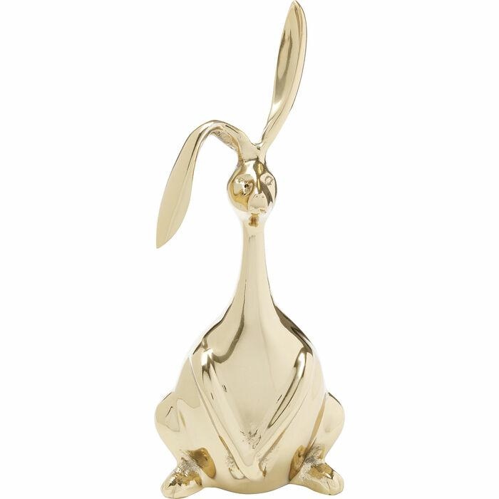 Produse - Decorațiune Bunny 25,5x15x52 cm, Aluminiu Auriu Lăcuit - Kare Design
