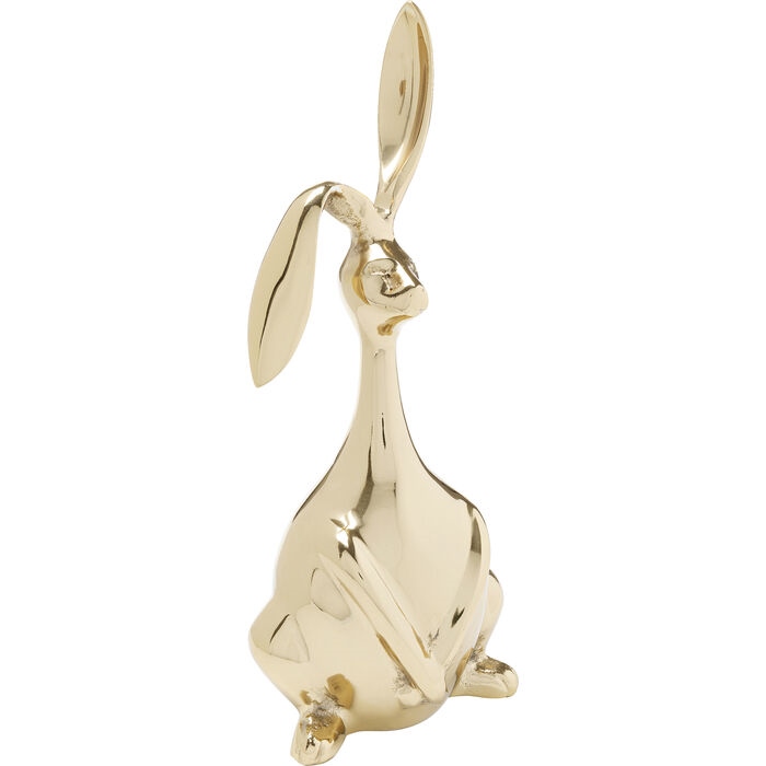 Decorațiune Bunny 25,5x15x52 cm, Aluminiu Auriu Lăcuit - Kare Design [2]