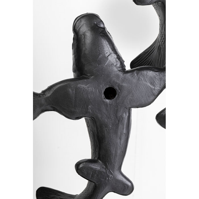 Decorațiune de Perete School Of Koi 160x10x160 cm, Fibră de Sticlă Negru - Kare Design [5]