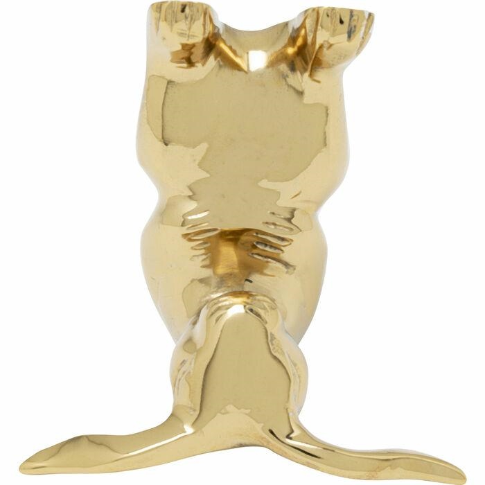 Produse - Decorațiune Yoga Bunny 10 9,5x9,5x9,5 cm, Aluminiu Auriu Lacuit - Kare Design