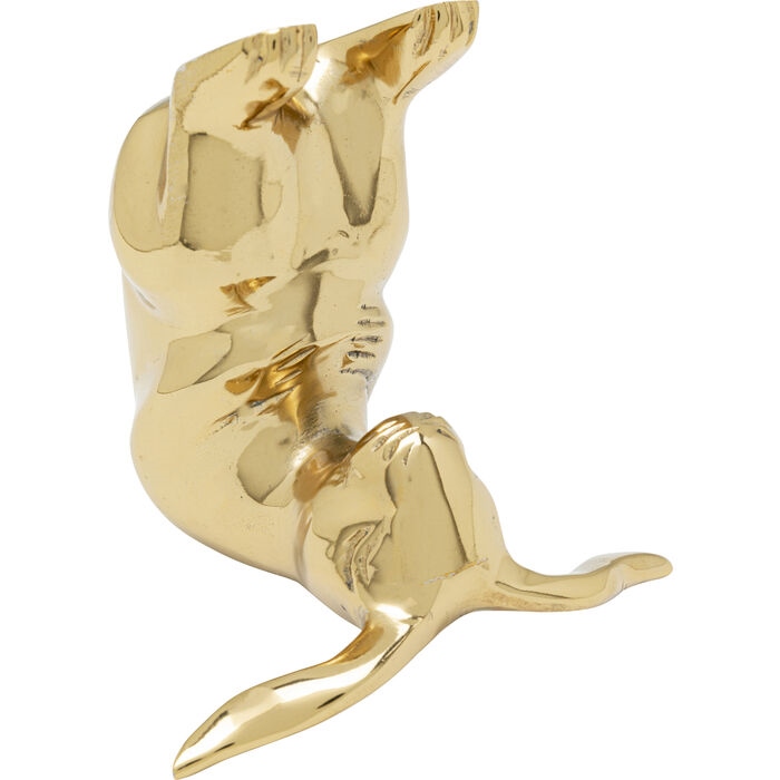 Decorațiune Yoga Bunny 10 9,5x9,5x9,5 cm, Aluminiu Auriu Lacuit - Kare Design [2]