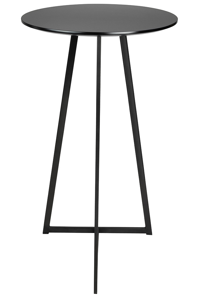 Masă de Bar Allen 60x60x110 cm, Negru Vopsit În Câmp Electrostatic - King Home [2]