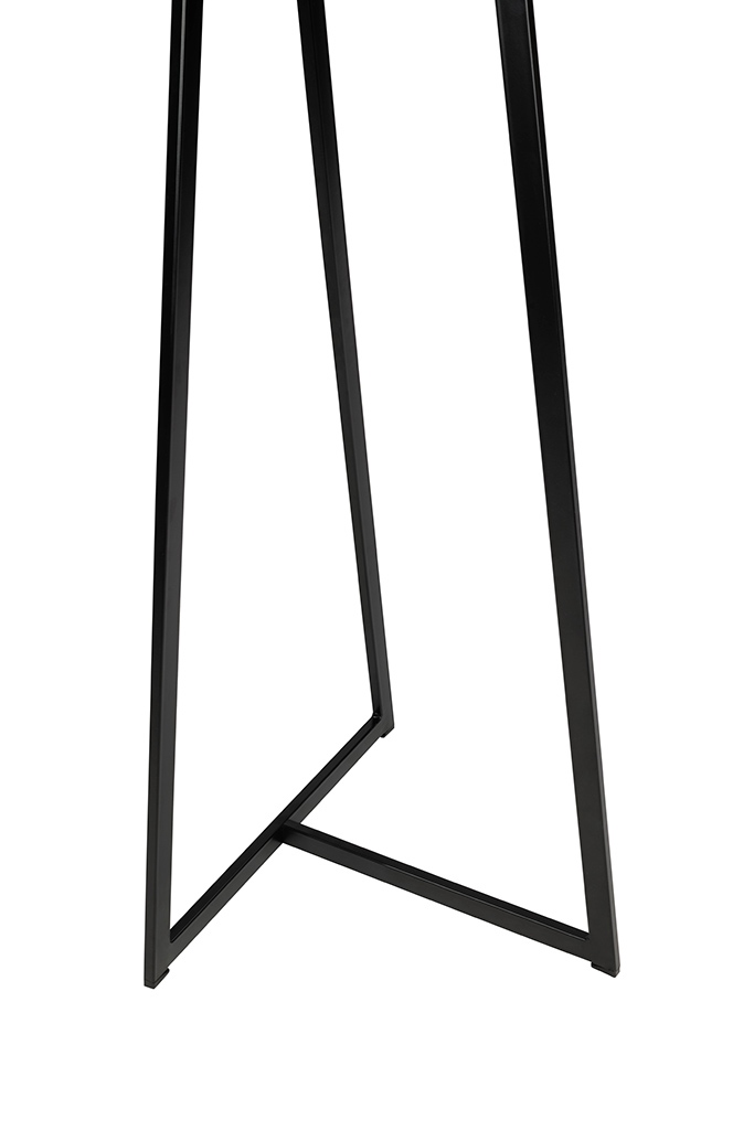 Masă de Bar Allen 60x60x110 cm, Negru Vopsit În Câmp Electrostatic - King Home [6]