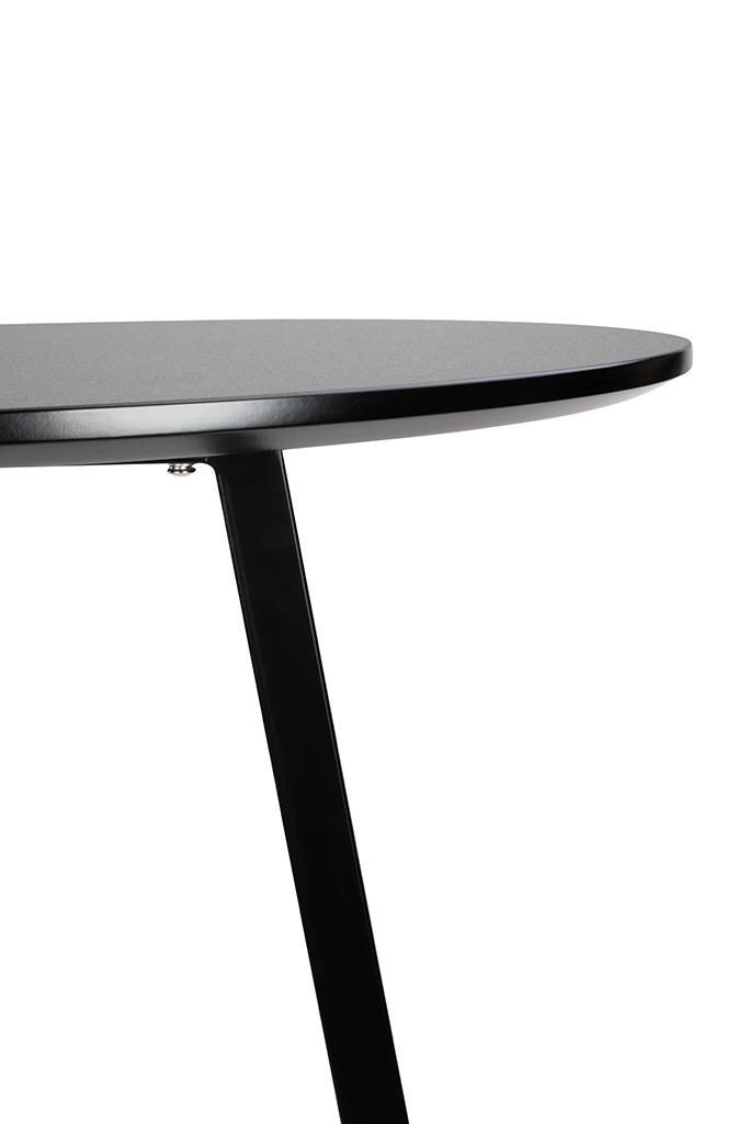 Masă de Bar Allen 60x60x110 cm, Negru Vopsit În Câmp Electrostatic - King Home [8]