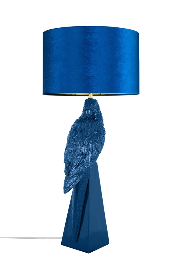 Lampă de Masă Parrot 84, Țesătură Albastru - Kare Design [2]
