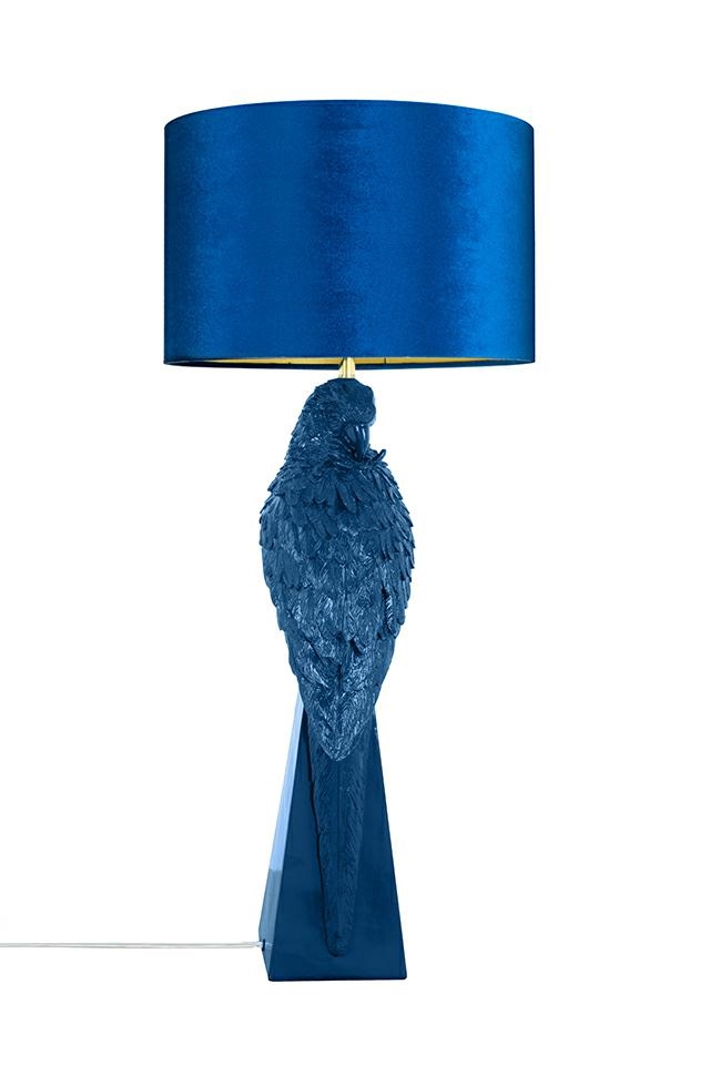 Lampă de Masă Parrot 84, Țesătură Albastru - Kare Design [3]