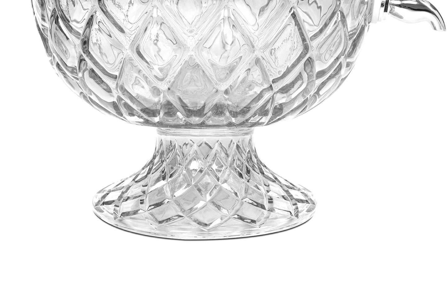 Dozator de Băuturi Pineapple 26x26x50 cm, Sticlă Suflată Transparentă Transparent - Kare Design [4]