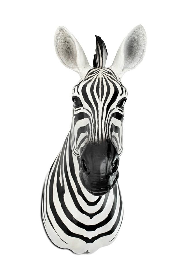 Produse - Decorațiune de Perete Zebra 33x58,2x77,8 cm, Rășină - Kare Design