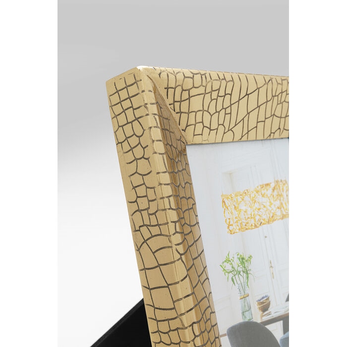 Ramă Foto Coccodrillo 20x2x25 cm, Oțel Auriu Alamă - Kare Design [3]