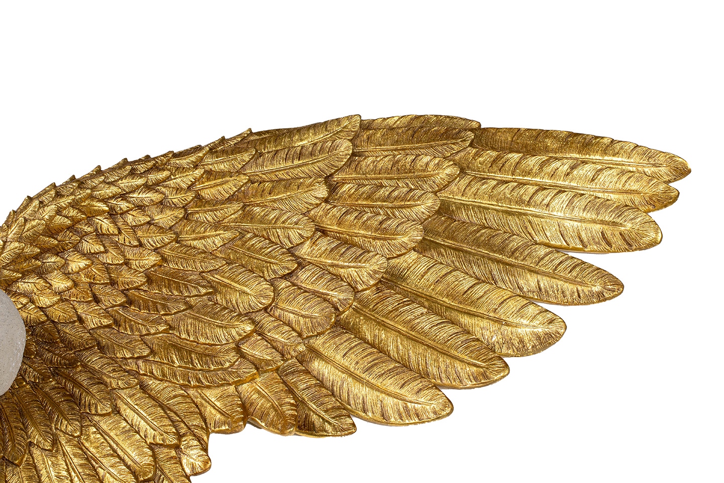 Decorațiune de Perete Guardian Angel 71x17,8x124 cm, Rășină Alb și Auriu - Kare Design [2]
