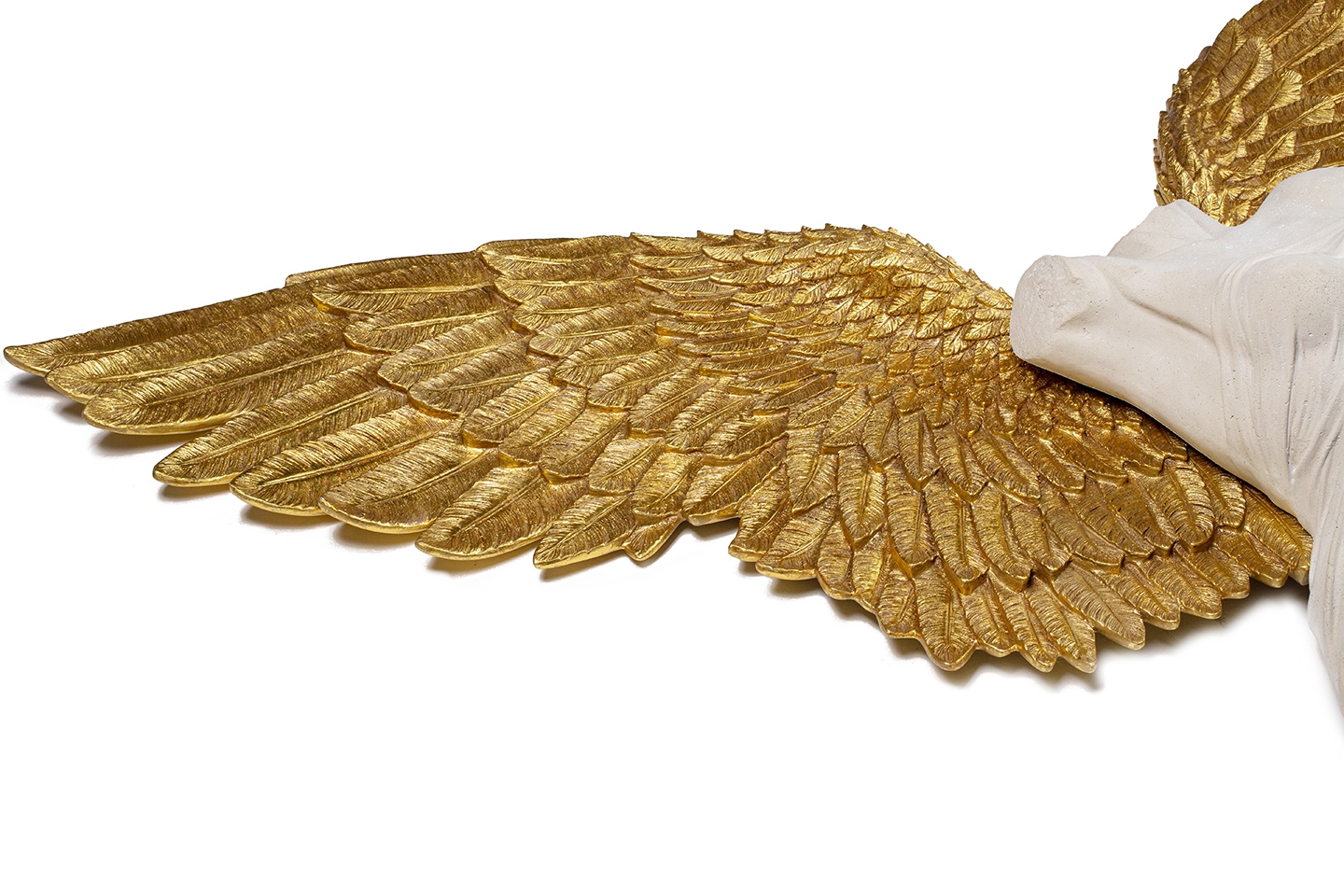 Decorațiune de Perete Guardian Angel 71x17,8x124 cm, Rășină Alb și Auriu - Kare Design [5]