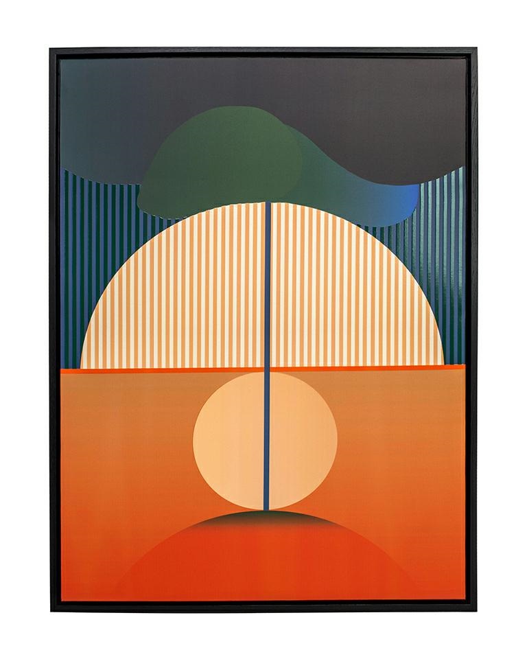 Produse - Tablou Decorativ Sunrise 75x3,5x100 cm, Pânză - Kare Design