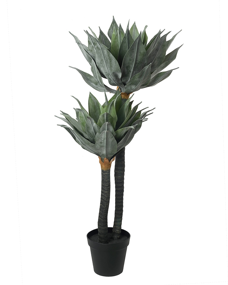 Produse - Plantă Decorativă Agave 75x55x120 cm, Plantă Artificială Negru - Kare Design