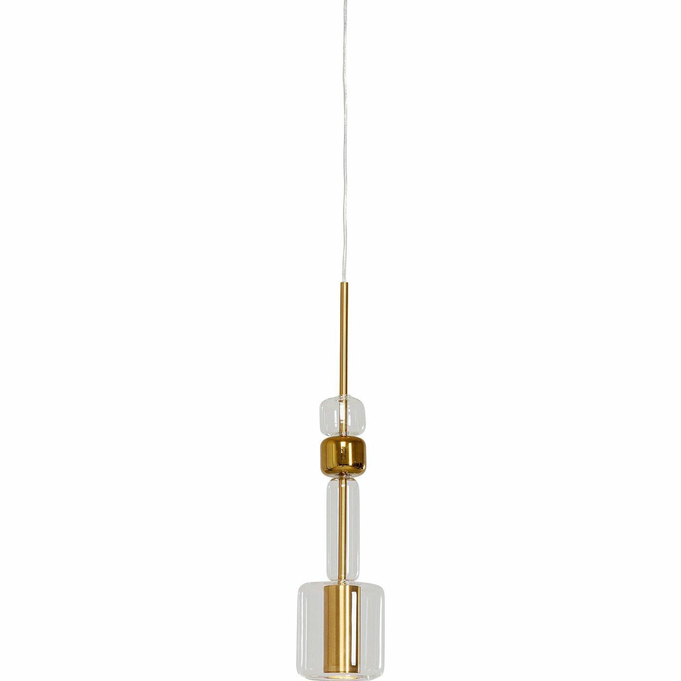 Produse - Pendul Candy Bar 13x13x60 cm, Oțel Lacuit și Sticlă Auriu - Kare Design