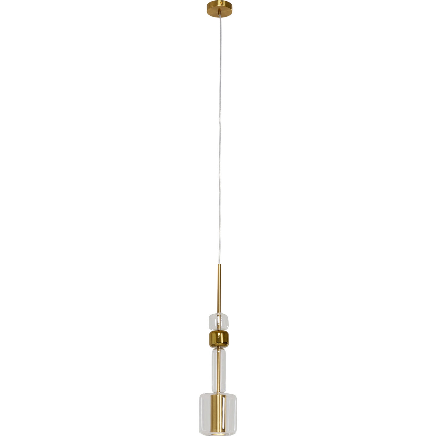 Pendul Candy Bar 13x13x60 cm, Oțel Lacuit și Sticlă Auriu - Kare Design [2]