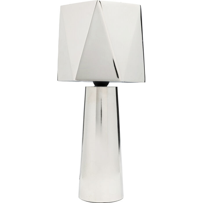 Lampă de Masă Martha 17x17x38 cm, Aluminiu Nichelat și Oțel Vopsit În Câmp Electrostatic Argintiu Lucioasă - Kare Design [5]