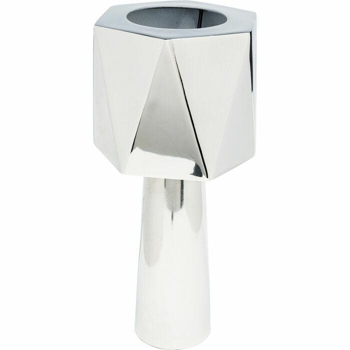 Lampă de Masă Martha 17x17x38 cm, Aluminiu Nichelat și Oțel Vopsit În Câmp Electrostatic Argintiu Lucioasă - Kare Design [6]