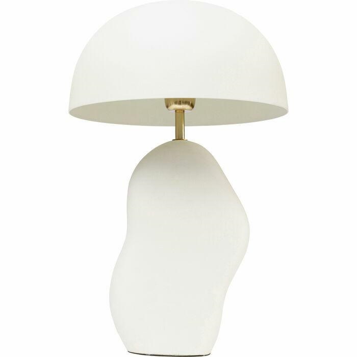 Produse - Lampă de Masă Nube 30x30x48 cm, Vopsit cu Pulbere Aluminiu și Oțel Alb - Kare Design