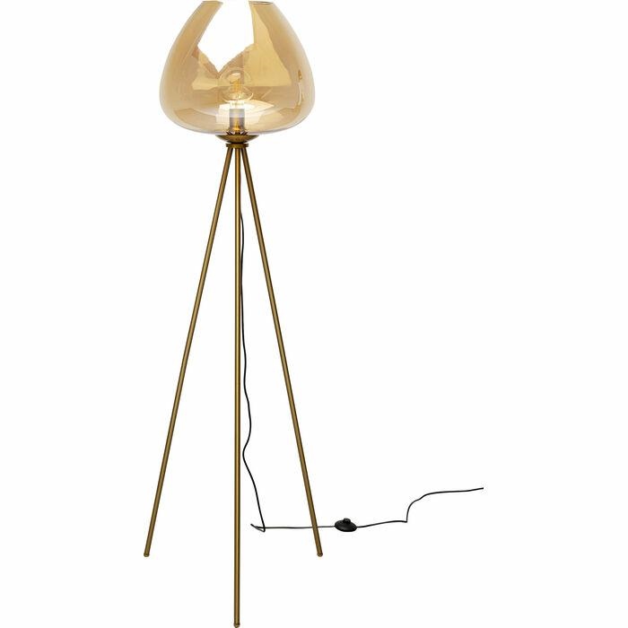 Lampadar Sphere Amber 52x52x146 cm, Oțel Placat cu Alamă Chihlimbar Auriu - Kare Design [5]