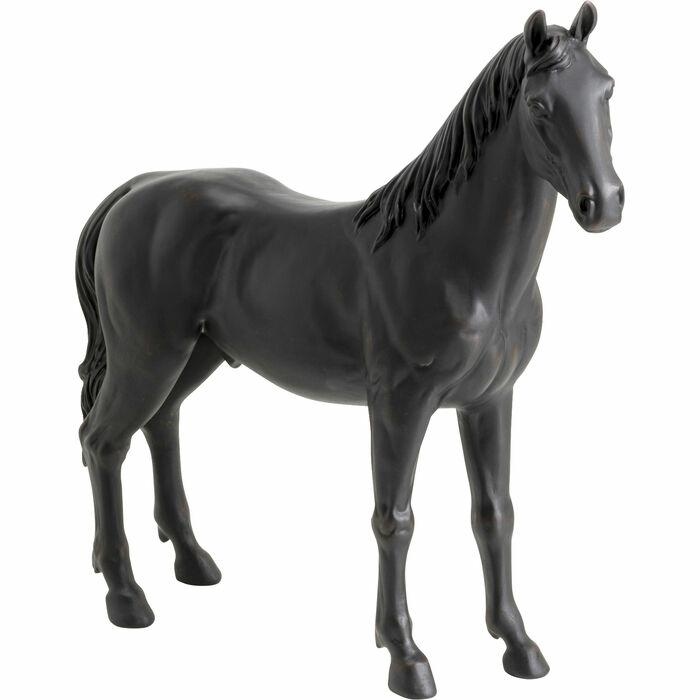 Produse - Decorațiune Cavallo 21x75x82 cm, Rășină Negru Mat - Kare Design