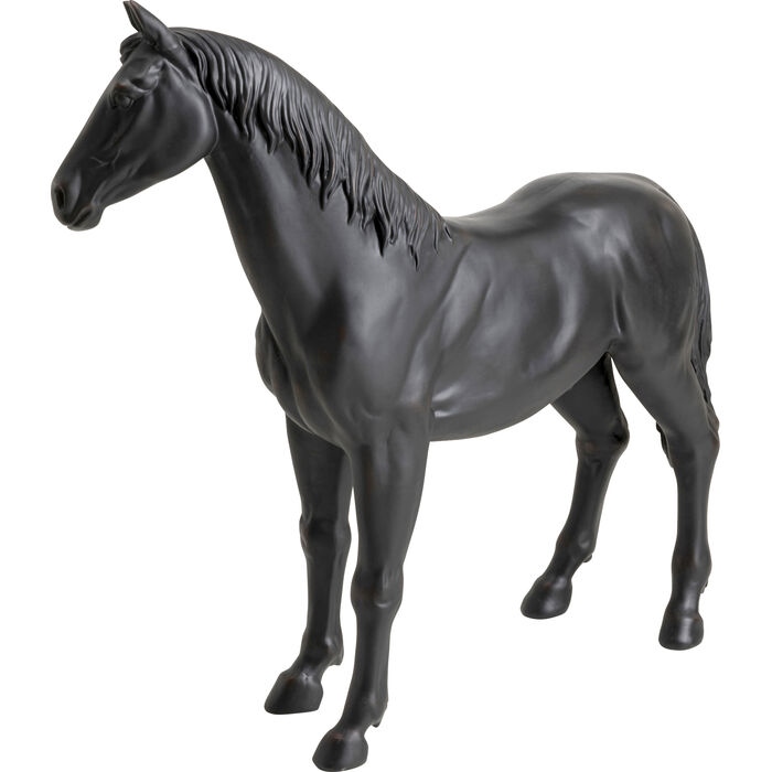 Decorațiune Cavallo 21x75x82 cm, Rășină Negru Mat - Kare Design [7]