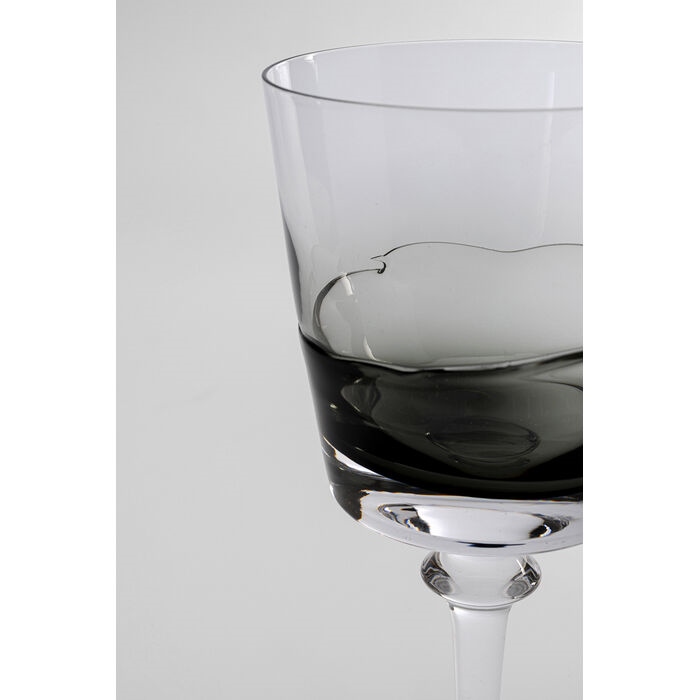 Set de 4 Pahare pentru Vin Roșu Mimi 21 8,6x8,6x20,6 cm, Sticlă Gri - Kare Design [3]