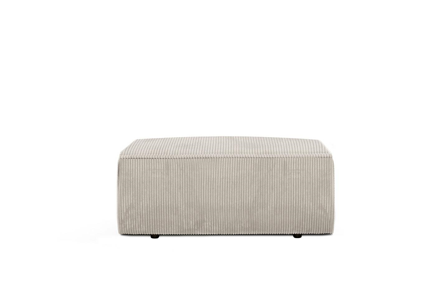 Produse - Taburet Pillow 102x69x42 cm, Arc Ondulat Gri Deschis - King Home