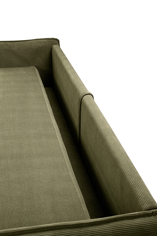 Canapea Sense Slim 230x103x82 cm, Țesătură Sztruksowa Bej Deschis - King Home [8]