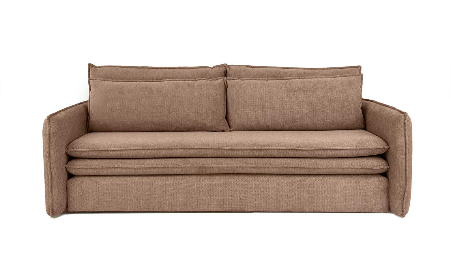 Canapea Sense Slim 230x103x82 cm, Țesătură Sztruksowa Bej Deschis - King Home [11]