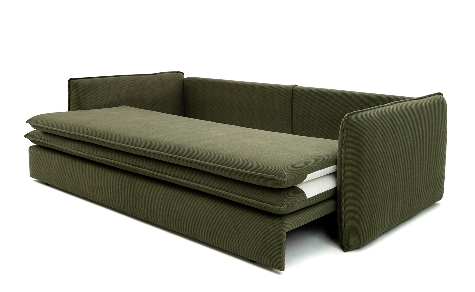 Canapea Sense Slim 230x103x82 cm, Țesătură Sztruksowa Bej Deschis - King Home [3]
